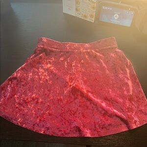 Velvet Red Skirt